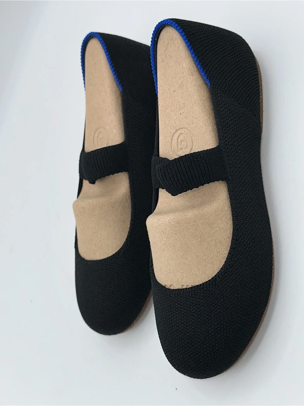 Rothy’s The Kids Mary Jane Slip-On Black  Shoes Ballerina Flats Girls Sz 2  AA27